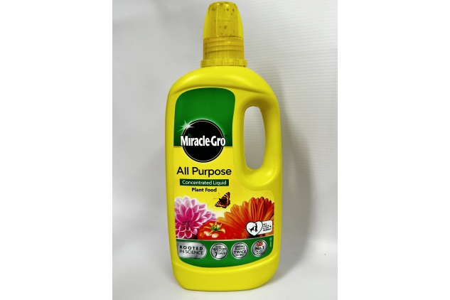 Miracle-Gro Grow All Purpose Liquid Plant Food Feed Concentrate Fertiliser 800ml