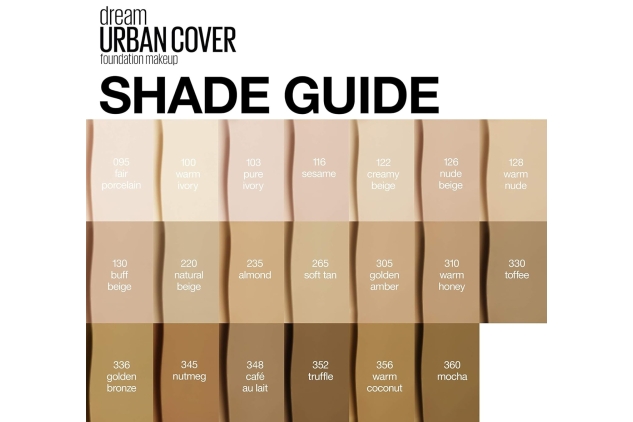 Maybelline Dream Urban Cover Foundation SPF50 - 348 Cafe Au Lait