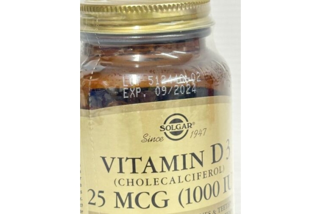 Solgar Vitamin D3 (Cholecalciferol) 1000 IU Tablets Food Supplement 250 Softgels | BBE 30/09/2024