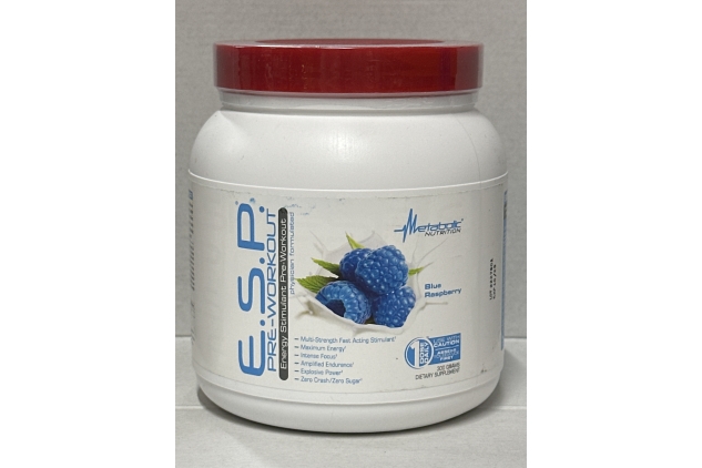 Metabolic Nutrition, ESP Pre-Workout, Blue Raspberry, 300g