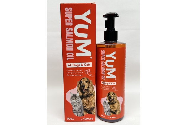YuM by YuMOVE Super Salmon Oil for All Dogs and Cats 500ml - BEST BEFORE DATE 29/06/2023
