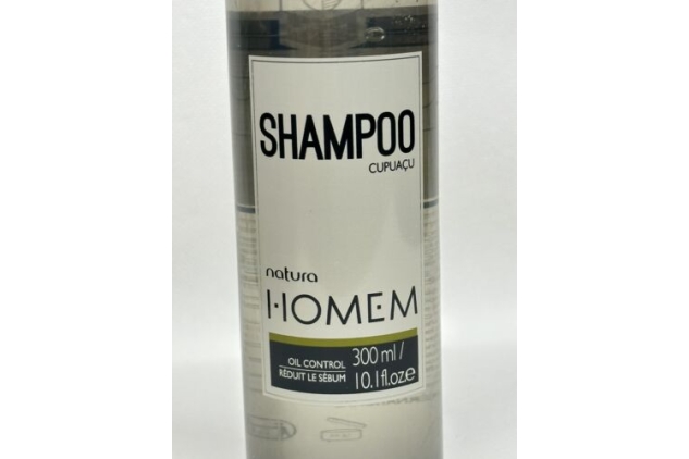 Natura Homem Oil Control Shampoo Men Oily Hair Regulates Sebum Production 300ml