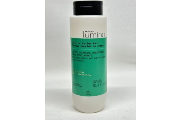 NATURA Lumina Low-Poo Shampoo For Curly Coily Hair 100% Vegan Cruelty Free 300ml