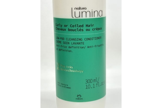 NATURA Lumina Low-Poo Shampoo For Curly Coily Hair 100% Vegan Cruelty Free 300ml