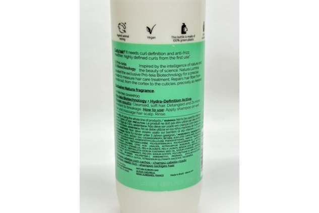 NATURA Lumina Moisturizing Shampoo for Curly Hair 100% Vegan 300ml