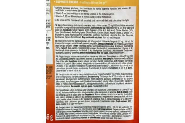 C4 Smart Energy | 20 Nootropic Powder Sachets with Brainberry, L Tyrosine + Natural Caffeine | Promotes Sharp Mental Focus + Wellbeing | Low Calorie Sugar Free Energy Drink | Focus Supplement | Mango