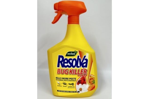 Resolva Bug Killer Spray Garden Pests 1 Litre Ready to Use Fast Acting 1L Bottle