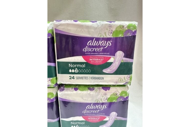 Always Discreet Incontinence Pads for Women Normal Saving Pack 96 Pads