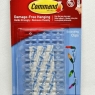 Command 17026CLR Decorating Clips, Pack of 20 Mini Hooks and 24 Small Strips, Transparent - Hanging Clips for Decorations & Fairy Lights, Wall Adhesive - Damage Free 3 X 20 Clips