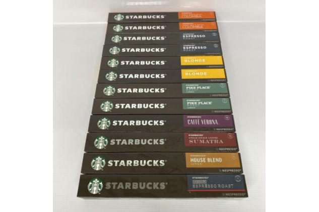 Starbucks Variety Pack 8 Flavour by Nespresso Coffee Pods (Pack of 12,  Total 120 Capsules)