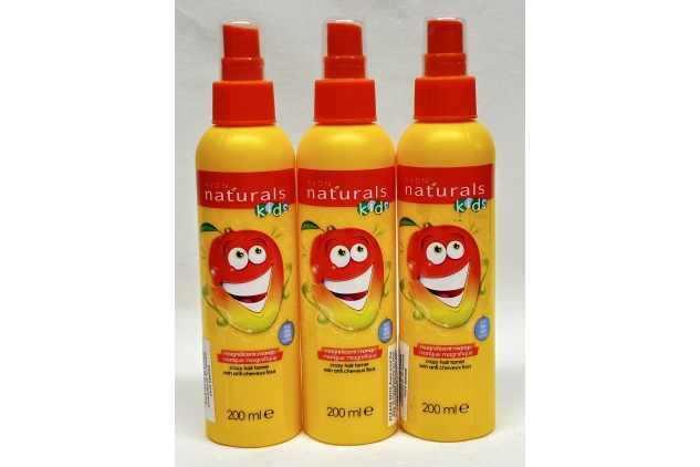 Avon Naturals Kids hair Tamer/detangling spray 3 X 200ml