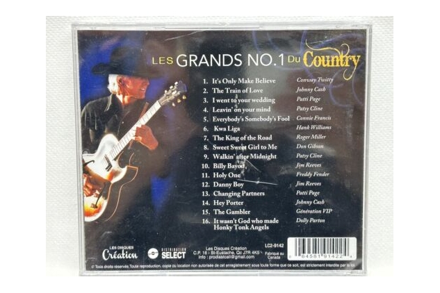 Les Grands No. 1 Du Country / Various CD - DAMAGED CASE SEE PHOTOS