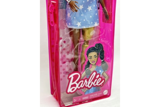 Barbie Fashionistas #146 Black Afro American Doll Twisted Braids Prosthetic Leg