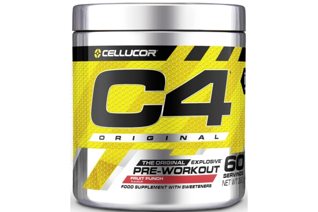 C4 Original Pre-Workout Food Supplement 60 Servings Fruit Flavour | Best Before Date 31/07/2024