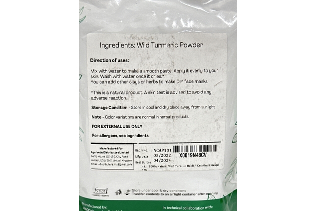 Turmeric Powder 227g Bag Curcuma High Anti-Oxident Anti-Septic Properties | BEST BEFORE DATE 30/04/2024