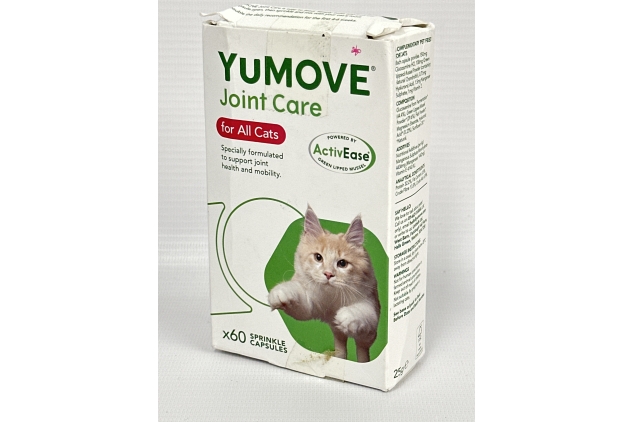 Yumove Cat Joint Supplement for Cats, with Glucosamine, Chondroitin 59 Capsules - SEE DESCRIPTION
