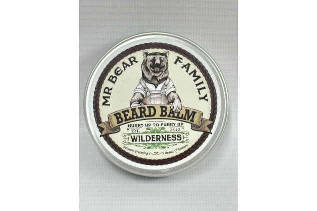 Beard Balm Beard Wax for Men – Nourishing Beard Conditioner Beard Moisturiser Contains Shea Beard Butter + Beeswax + Jojoba Oil – Scented Beard Softener Styling Balm 60ml (Wilderness, 60ml)
