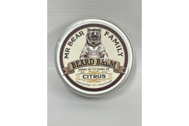 Beard Balm Beard Wax for Men – Nourishing Beard Conditioner Beard Moisturiser Contains Shea Beard Butter + Beeswax + Jojoba Oil – Scented Beard Softener Styling Balm 60ml (Citrus, 60ml)