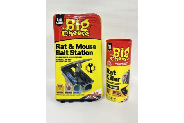 The Big Cheese Rat & Mouse Starter Pack Bait Station With 150g Grain Bait  Sachet