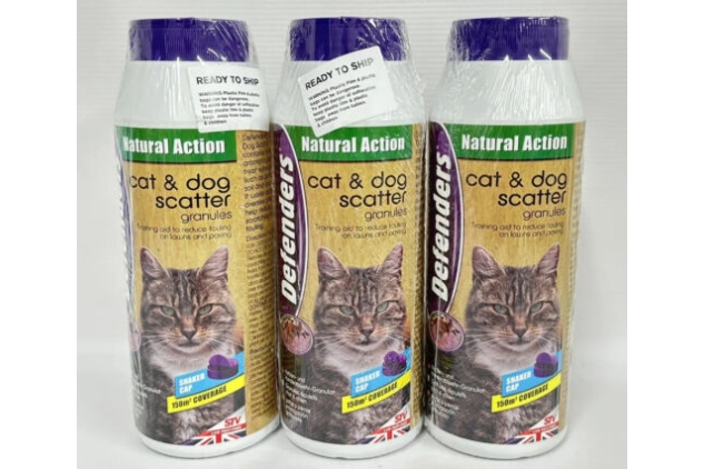 Cat & Dog Scatter Granules Training Aid Stops Fouling Repellent Deterrent 3x450g