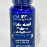 Life Extension Optimized Folate 1,700 mcg DFE 100 Tablets Food Supplement