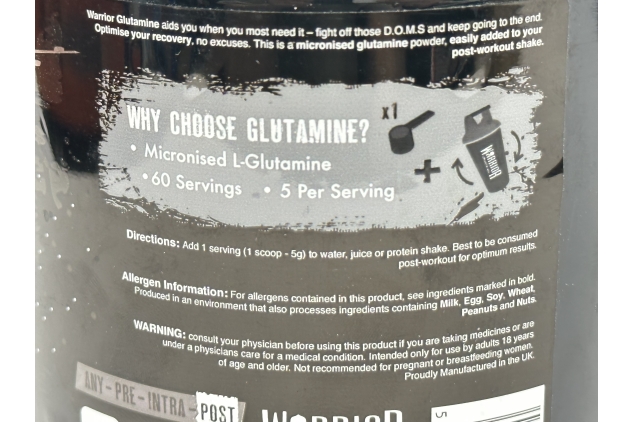 Glutamine Powder Unflavoured | 60 Servings (300g)