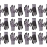 Latex-Coated Work Gloves, Nylon Liner Fibre, Grey, Size 10, XL, 12 Pairs