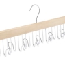 Wooden Belt Hanger Organiser Natural Wood - Ties Scarves Jewellery Accessories