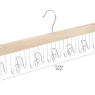 Wooden Belt Hanger Organiser Natural Wood - Ties Scarves Jewellery Accessories