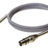 Braided XLR Microphone Cable | 1.8 meters For Studio Recording & Live Sound