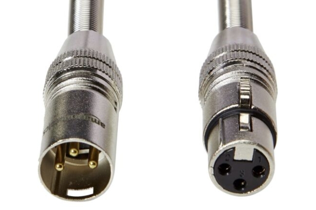 Braided XLR Microphone Cable | 1.8 meters For Studio Recording & Live Sound