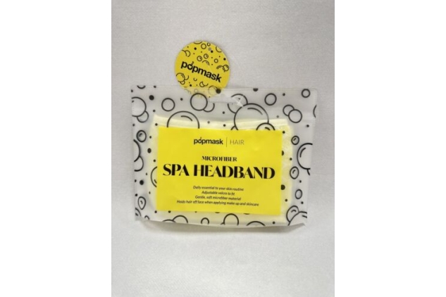 Spa Microfiber Makeup & Skincare Headband Yellow (Single) Popmask