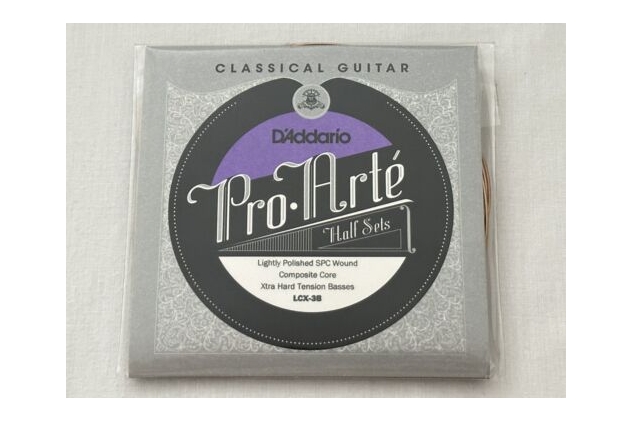 D'Addario LCX-3B Pro-Arte Classical Guitar Half Set, Extra Hard Tension