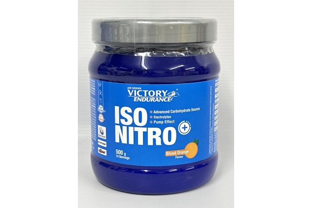 Victory Endurance Iso Nitro Energy+ (500g) Blood Orange Flavour. Isotonic Drink with Advanced Carbohydrate Source, Electrolytes | BEST BEFORE DATE 30/11/2023