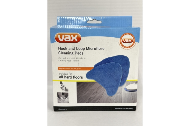 Vax Genuine S86-SF-B S86-SF-C S86-SF-P S86-SF-T Steam Cleaner Mop Hook and Loop Microfibre Cleaning Pad Covers (Pack of 2)