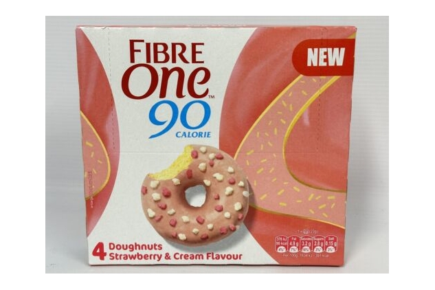 Fibre One 90 Calorie Doughnuts Mixed Variety Pack Chocolate & Strawberry 64 Total | Best Before Date 12/11/2023