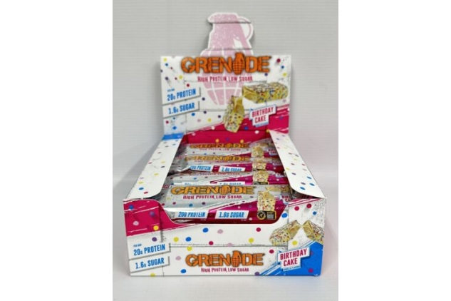 Grenade Carb Killa Birthday Cake, baton białkowy 20g białka