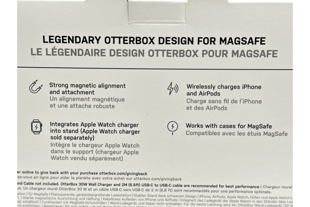 Support de charge sans fil 2-en-1 avec MagSafe d'OtterBox