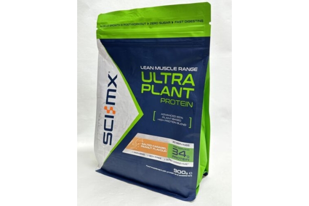 Sci-Mx Ultra Plant Protein Powder, 100% Plant Based, Salted Caramel Peanut, 20 Servings | Best Before Date 30/06/2024