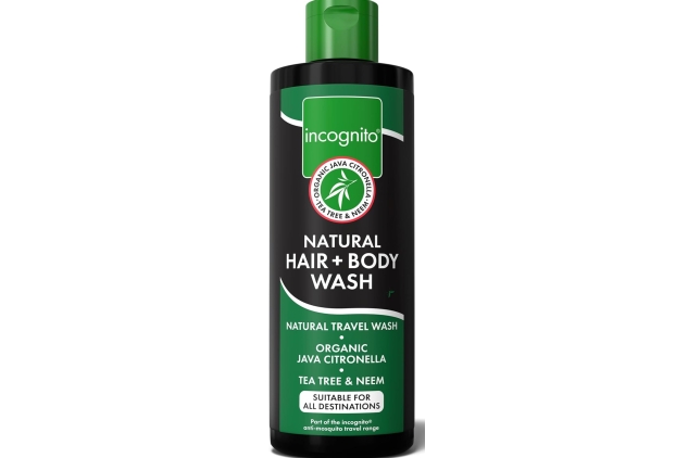 Incognito Java Citronella Hair Body Wash 200ml - Insect and Mosquito Repellent - Nourishes and Promotes Healthy Strong Hair and Skin - Reduces Dandruff Head Lice - Suitable For Both Men and Women