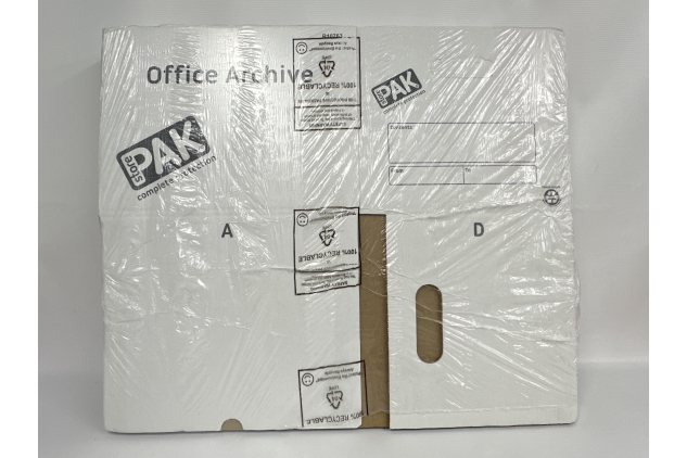 StorePAK Office Archive/Storage Cardboard Boxes & Lids Pack of 10. Good for Office, Home Storage & Moving House white & Grey