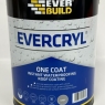 Everbuild Evercryl One Coat Instant Waterproofing For Roofs Gutters Grey 5L Tin