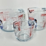 PYREX Clear Measuring Jug set of 3 - Mixing Jug Kitchen Cooking 0.25L, 0.5L & 1L