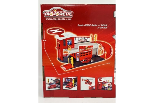 Majorette Creatix Rescue Station Set Fire Department Toy Cars Cars. Boxed New