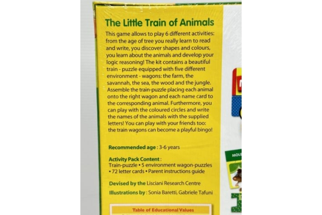 Pre-school Educational Toy + The Little Train Of Animals Ages 3+ | Perfect Gift