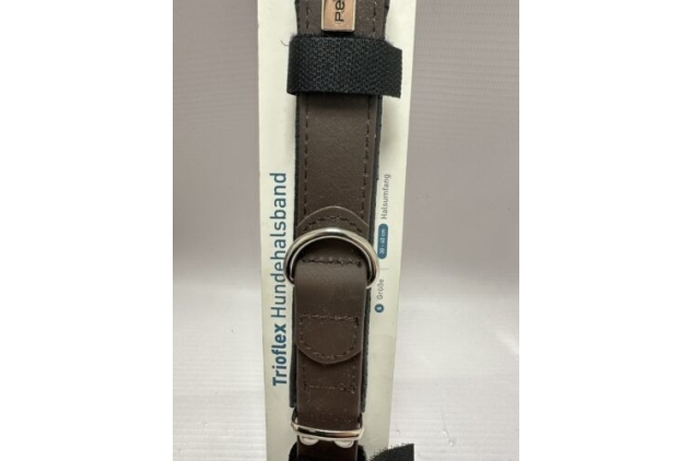 PetTec Trioflex Brown Padded Dog Collar Weatherproof Water Resistant Large Small