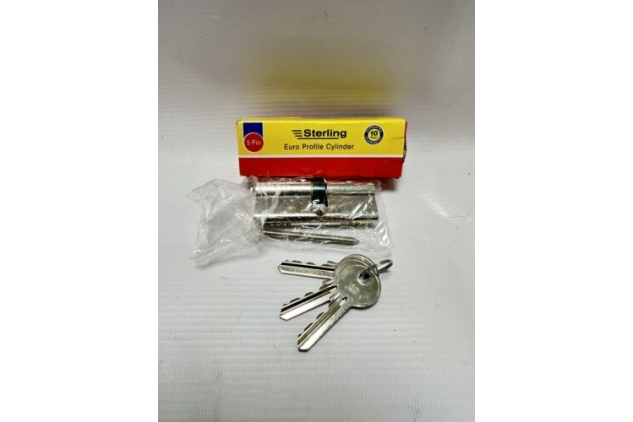 Sterling Euro Profile Lock 5 Pin Cylinder With Thumbturn 35 X 40 With 3 Keys