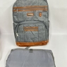 BILLITON MASHI Baby Changing Bag Backpack Grey & Brown Insulated/Waterproof