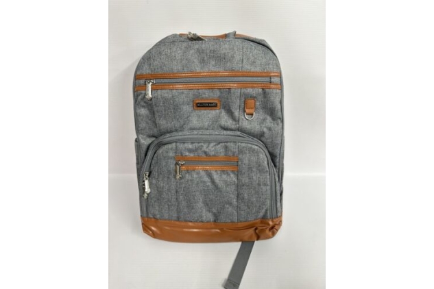 BILLITON MASHI Baby Changing Bag Backpack Grey & Brown Insulated/Waterproof