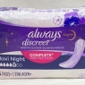 Always Discreet Maxi Night Incontinence Panty Liners, 2 X 6 Pads